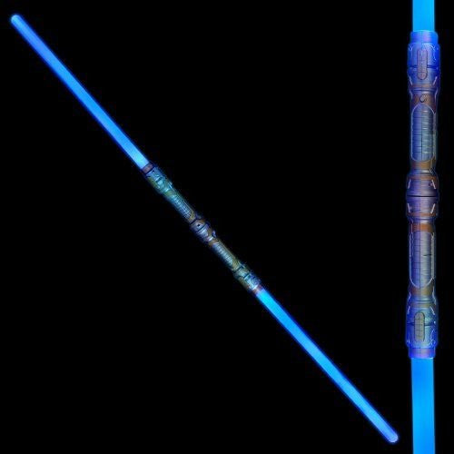 Double-sided LED Light Up Saber Sword with Blue LED & Authentic Sound Effects