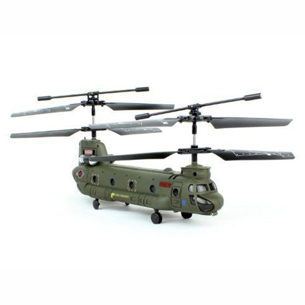 Syma 16.5CM S026G 3.5Ch 3 Channel Mini Chinook RC Helicopter Gyro Small Toy Gift Army-green