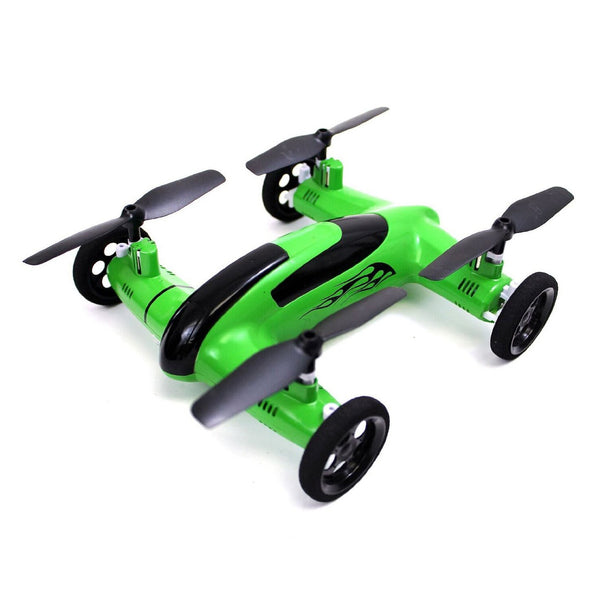 Syma X9 Flying Quadcopter Car Remote Control Car and Quadcopter Drone Exclusive Green Colorway