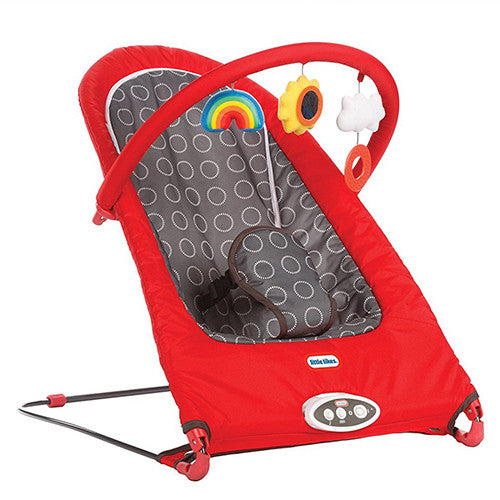Little Tikes Sit N Play Bouncer, Red/Grey