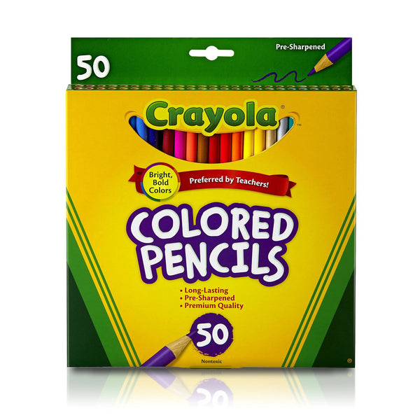 Crayola; Colored Pencils; Art Tools; 50 Count; Perfect for Art Projects and Adult Coloring