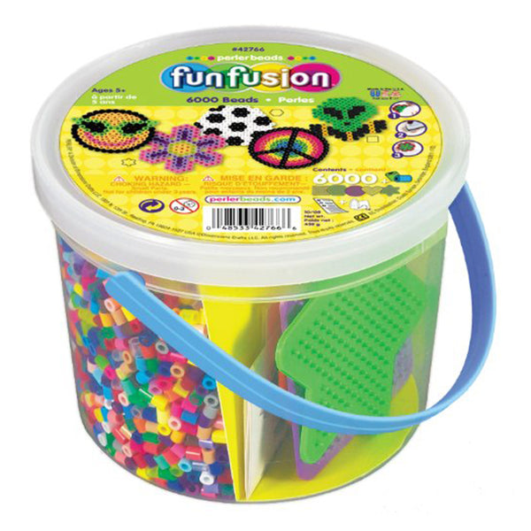 Perler Beads 6,000 Count Bucket-Multi Mix
