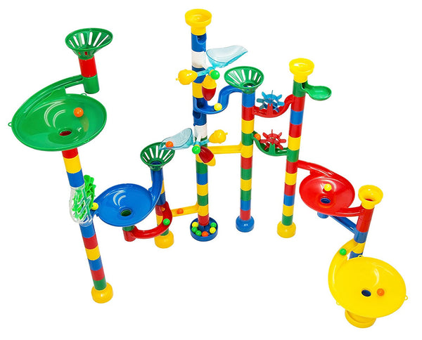 Marble Run - Deluxe 85 Piece Marble Track Game - Plus 50 Marbles