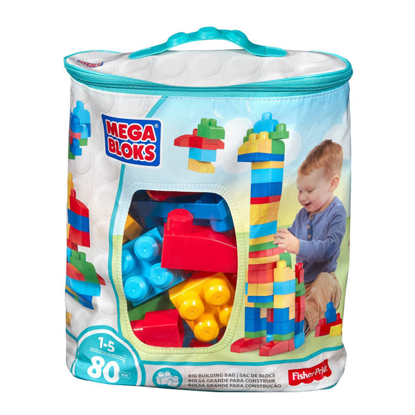Mega Bloks Big Building Bag, 80-Piece (Classic)